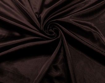 Chocolate Light Weight Silky Stretch Charmeuse Satin Fabric/60" Wide/Cosplay.