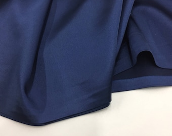 Navy Blue 58 inch 2 way stretch charmeuse satin-super soft silky satin-wedding-bridal-prom-nightgown-dresses-fashion-sold by the yard.