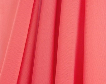 Coral 58/60" Wide 100% Polyester Soft Light Weight, Sheer, See Through Chiffon Fabric Sold By The Yard.