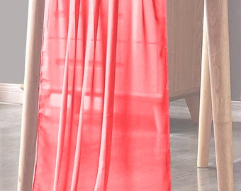 Coral  - Chiffon Sheer Table Runner for Wedding, Decorations for Birthday Parties, Banquets, Engagements.