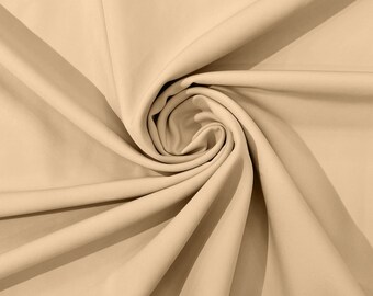 Nude Dull 4 Way Stretch Crepe Fabric 58" Wide| Bridal | Apparel.