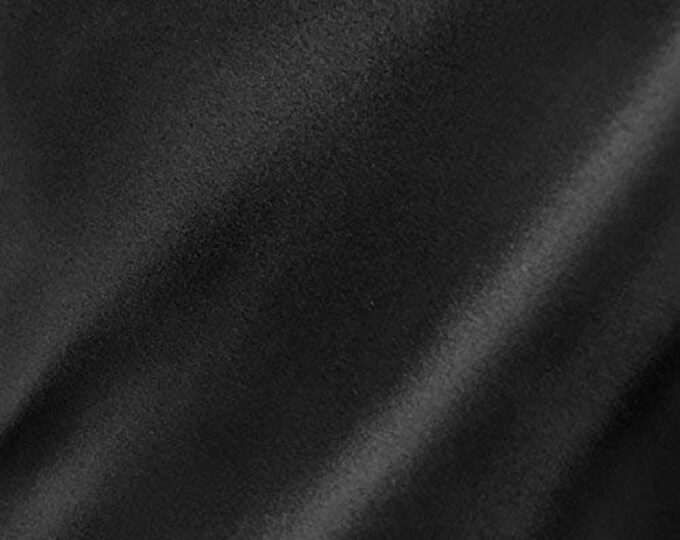 Black Light Weight Charmeuse Satin Fabric for Wedding Dress 60" inches wide sold by The Yard.