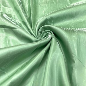 Mint Green-Bridal Liquid Satin Fabric/Glossy Satin/58” Wide/Prom.