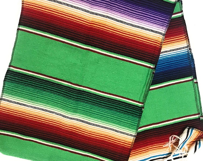 New Creations Fabric & Foam Inc, 14" Wide by 84" Long Mexican Serape Cotton Table Runner