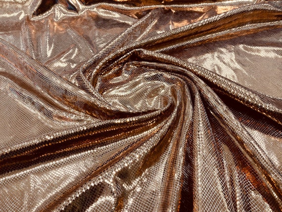 Copper Metallic Velvet