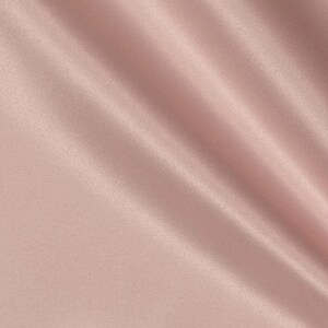 Blush Pink  Light Weight Charmeuse Satin Fabric for Wedding Dress 60&quot; inches wide sold by The Yard.