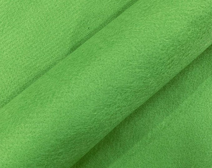 Perrot Green Acrylic Craft Felt Fabric by The Yard 72" Wide.