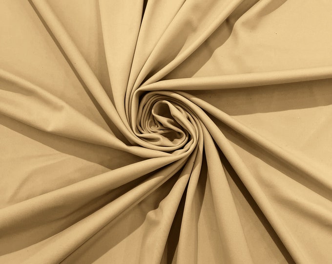 Nude Milliskin Nylon Spandex Stretch Dull Tricot Medium Weight Fabric for Apparel/4 Way Fabric/Swimwear/Activewear/Sportswear/Costume