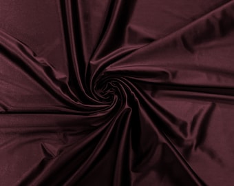 Poten Purple - Luxury Shiny Satin Stretch Spandex Fabric / Prom / Wedding / Cosplays.