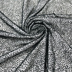 Black Chunky tulle glitter fabric shimmer/ tulle glitter for dresses/ mesh glitter fabric/ costume fabric/ wholesale