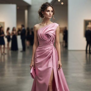 Kunstseidenstoff, bonbonrosa Polyester-Dupioni, 140 cm breit (Meterware)