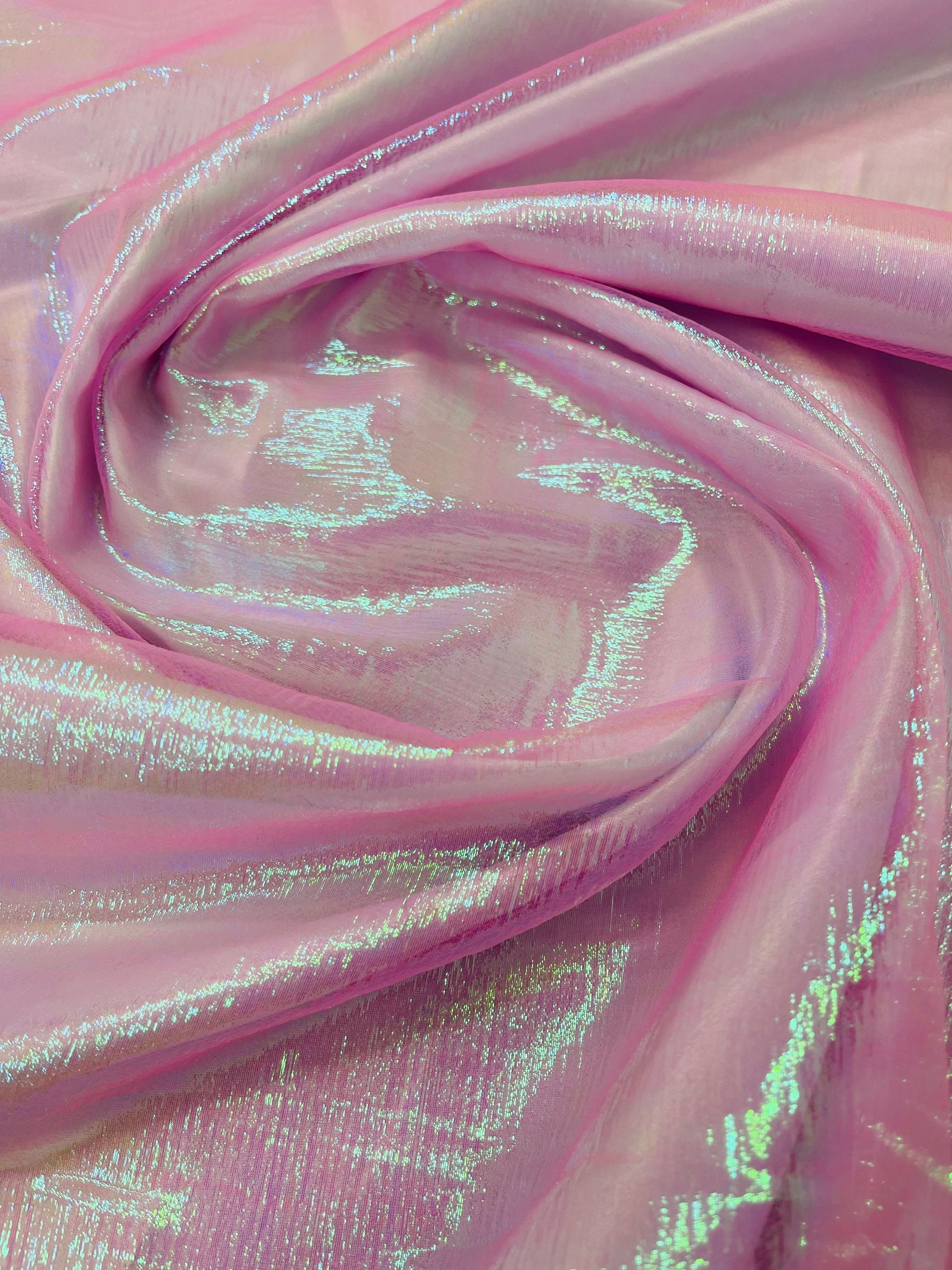 Crush Iridescent Shimmer Organza Fabric 45 Wide, Sells by the Yard