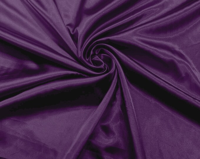 Light Plum Light Weight Silky Stretch Charmeuse Satin Fabric/60" Wide/Cosplay.