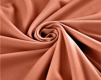 Salmon Stretch Techno Crepe Scuba Double Knit Fabric|58" Wide| Apparel| Dresses.
