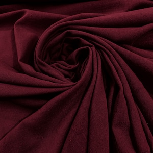 Burgundy Muslin Crinkle Gauze Fabric, Cotton Gauze Swaddle Fabric, Fabric for Babies, Swaddle, dresses, Cheesecloth Fabric