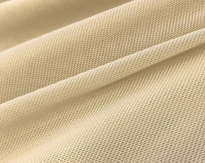 Champagne 58/60" Wide Solid Stretch Power Mesh Fabric Nylon Spandex Sold By The Yard.