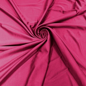 Fuchsia Shiny Milliskin Nylon Spandex Fabric 4 Way Stretch 58&quot; Wide Sold by The Yard