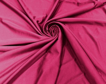 Fuchsia Shiny Spandex Fabric 58" Wide| 4-Way Stretch Nylon, Swim & Costume.
