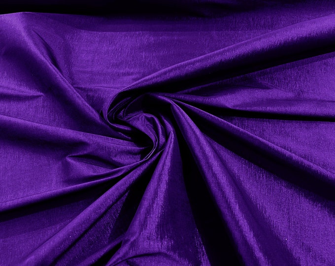 Purple 58" Wide Medium Weight Stretch Two Tone Taffeta Fabric, Stretch Fabric For Bridal Dress Clothing Custom Wedding Gown, New Colors