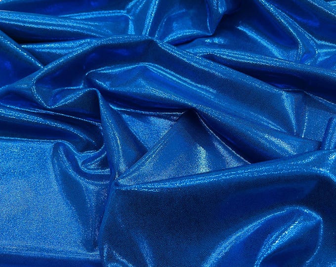 Royal Blue Foggy Foil All Over Foil Metallic Nylon Spandex 4 Way Stretch/58" Wide