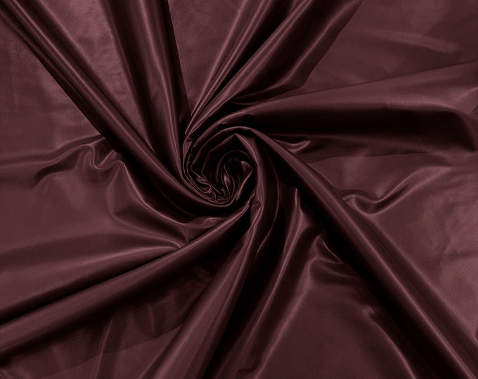 Spandex Matte PU Vinyl Fabric-56 Inches Wide-(Matte Latex Stretch) - Sold By The Yard - Burgundy