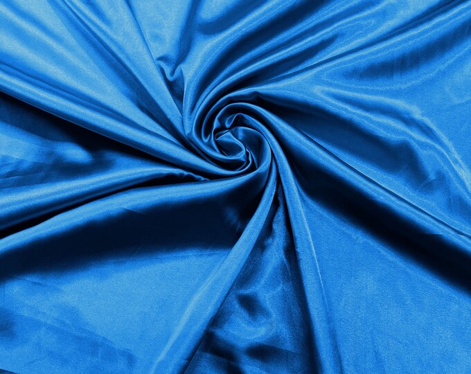 Chinese Turquoise Light Weight Silky Stretch Charmeuse Satin Fabric/60" Wide/Cosplay.