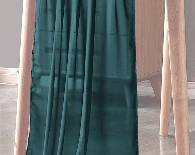 Dark Teal - Chiffon Sheer Table Runner for Wedding, Decorations for Birthday Parties, Banquets, Engagements.