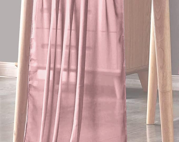 Dusty Rose - Chiffon Sheer Table Runner for Wedding, Decorations for Birthday Parties, Banquets, Engagements.