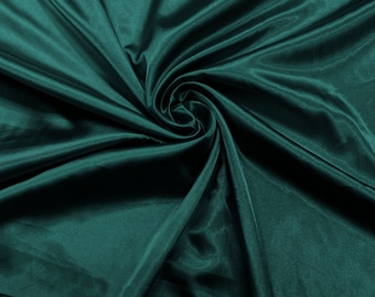 Hunter Green Light Weight Silky Stretch Charmeuse Satin Fabric/60" Wide/Cosplay.