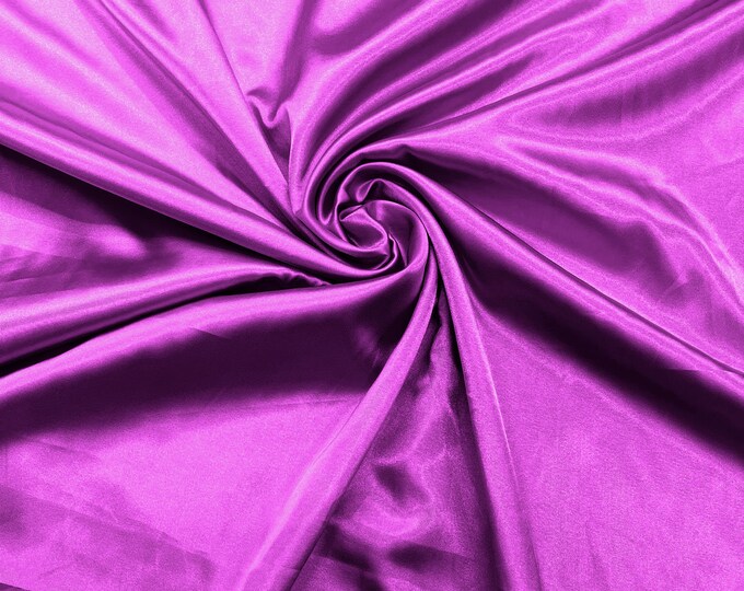 Raspberry Light Weight Silky Stretch Charmeuse Satin Fabric/60" Wide/Cosplay.