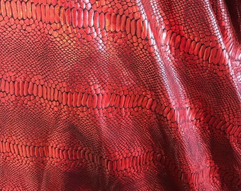 Iridescent Snake Skin Print on a Nylon 2 Way Stretch Spandex -Cast play-fashion-Sold by the yard