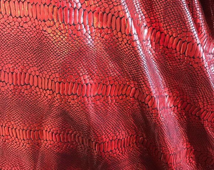 Iridescent snake skin print on a nylon 2 way stretch spandex lycra-cast play-fashion-sold by the yard-free shipping in the usa.