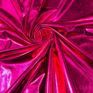 Fuchsia Metallic Foil Lame Spandex Sold by the Yard. - Etsy