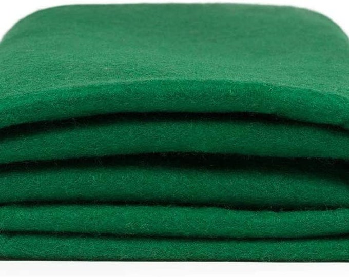 Acrylic Craft Felt Fabric by The Yard 72" Wide - Kelly Green