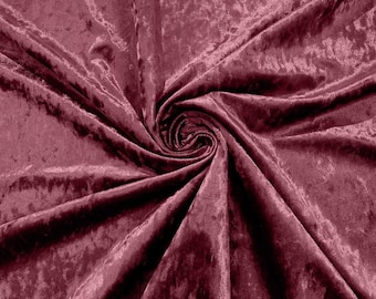 Mauve Crushed Velvet Fabric/58 Inches Wide/Cosplays.