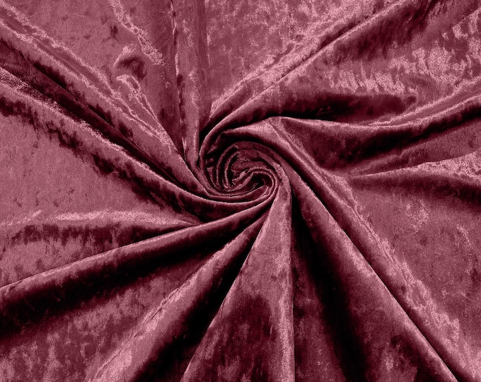 Mauve Crushed Velvet Fabric/58 Inches Wide/Cosplays.