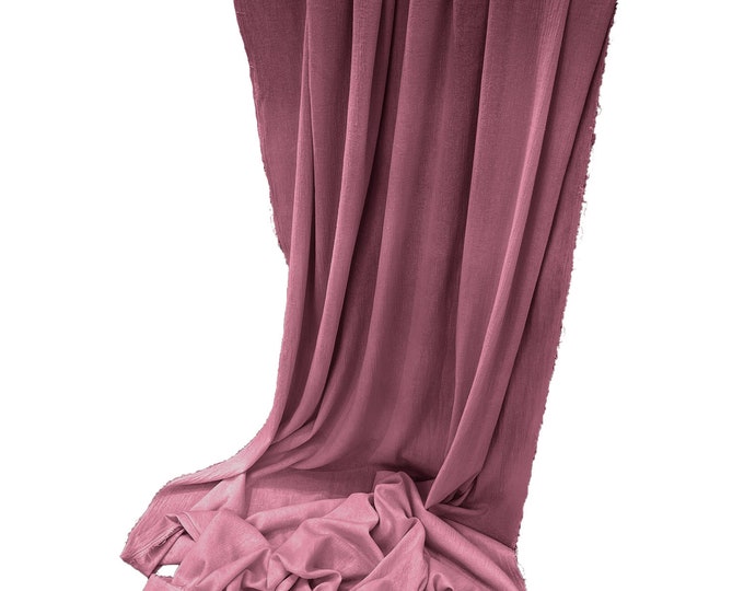 Mauve - Cotton Gauze Sheer Table Runner for Wedding, Decorations for Birthday Parties, Banquets, Engagements.