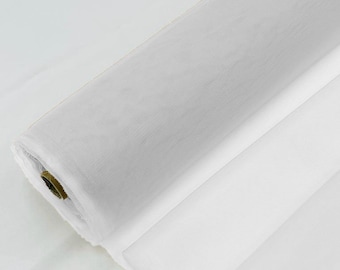 White - Bridal Mesh Tulle Netting Fabric / Sheer Mesh /58" Wide / Sold by the Yard