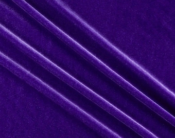 Purple Stretch Velvet Fabric 58" Wide| Apparel Costumes, Sold By The Yard