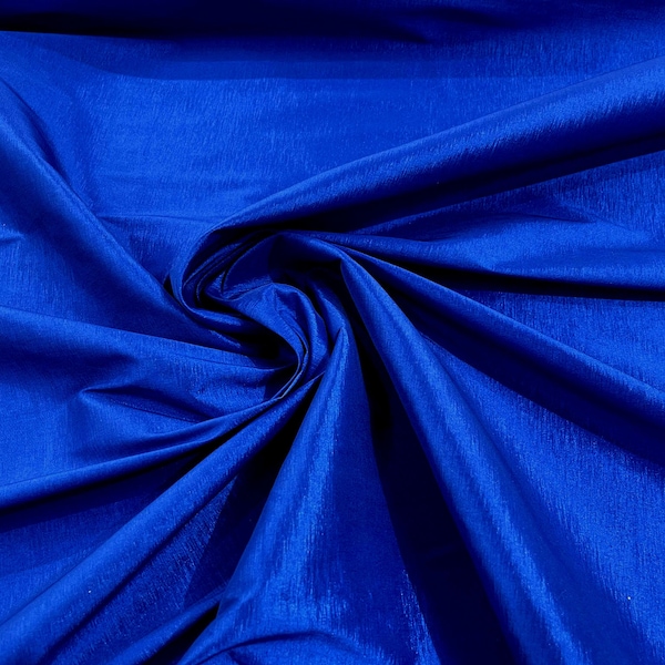 Royal Blue 58" Wide Medium Weight Stretch Two Tone Taffeta Fabric, Stretch Fabric For Bridal Dress Clothing Custom Wedding Gown, New Colors