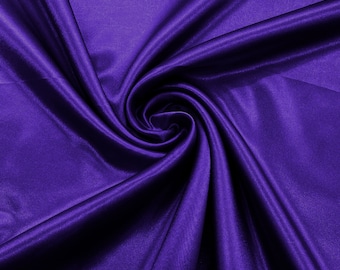 Pucci Purple Crepe Back Satin Bridal Fabric Draper/Prom/Wedding/58" Inches Wide Japan Quality.