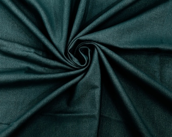 Teal Medium Weight Rayon Natural Linen Fabric/50 " Wide/Clothing