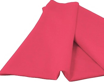 Tela de popelina de poliéster hilado color fucsia de 60 pulgadas de ancho / Se vende cortada a medida.
