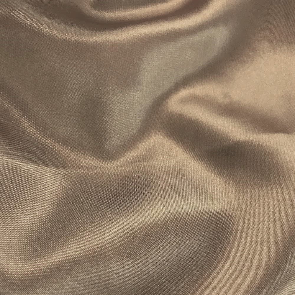 Designer Monogram Brown Satin Fabric – Homelab Fabric