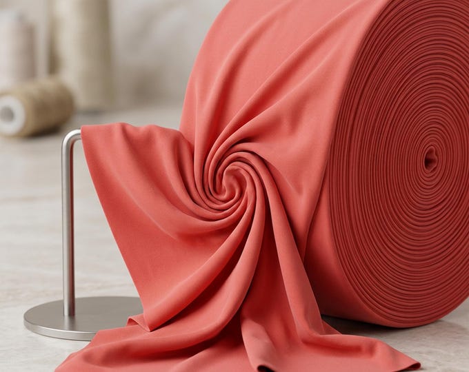 Coral ITY 2 Way Stretch Spandex Knit Fabric| 58" Wide| Nightgown| sewing project