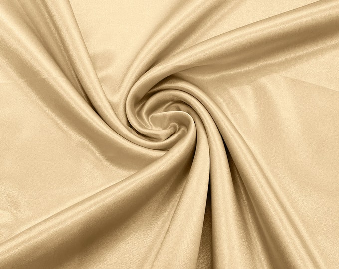 Honey Crepe Back Satin Bridal Fabric Draper/Prom/Wedding/58" Inches Wide Japan Quality.