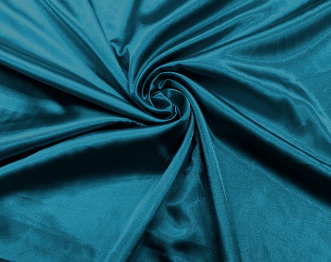 Pucci Teal Light Weight Silky Stretch Charmeuse Satin Fabric/60" Wide/Cosplay.