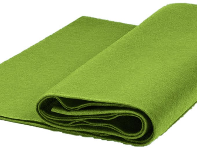 Acrylic Craft Felt Fabric by The Yard 72" Wide - Lime Green