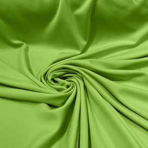 Apple Green 59/60" Wide 100% Polyester Wrinkle Free Stretch Double Knit Scuba Fabric/cosplay/costumes.