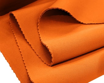 Orange 58/60" Wide 90% Polyester / 10 percent Spandex Neoprene Scuba Fabric Sold By The Yard.